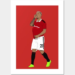 Antony Debut Goal Celebration Posters and Art